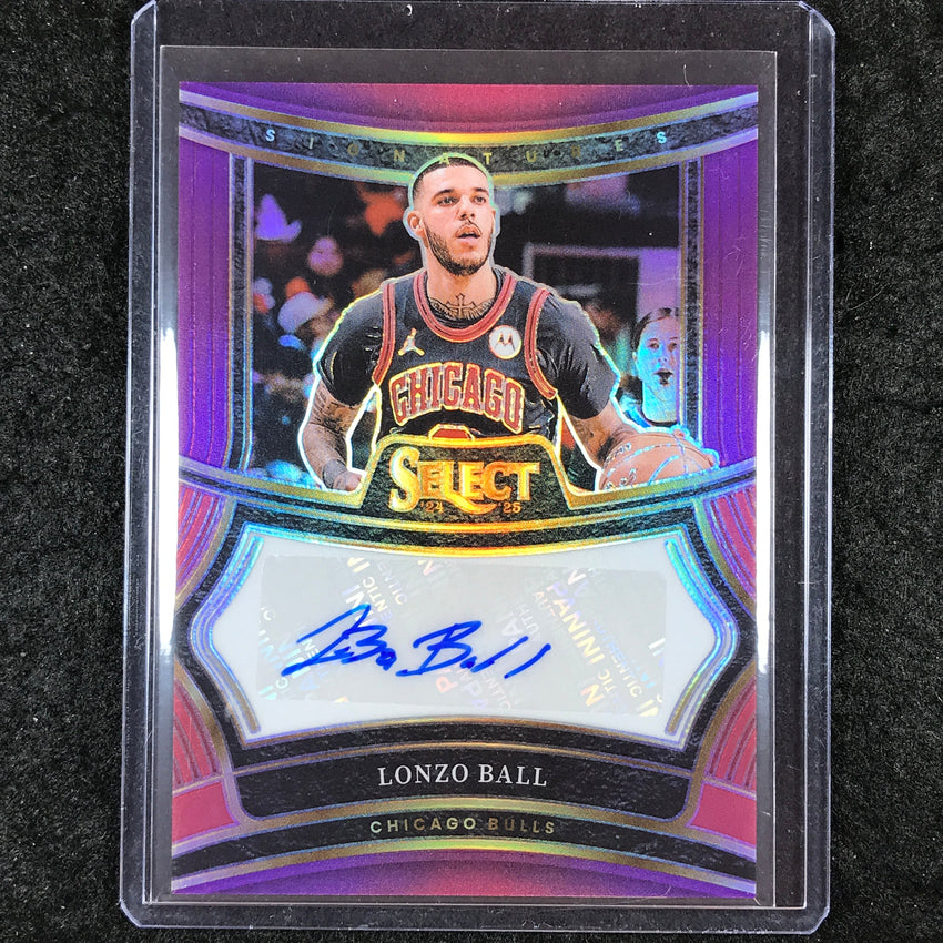 2024-25 Select LONZO BALL Signatures Auto Purple 34/75