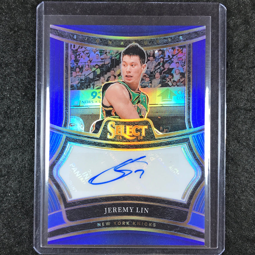 2024-25 Select JEREMY LIN Signatures Auto Blue 6/49