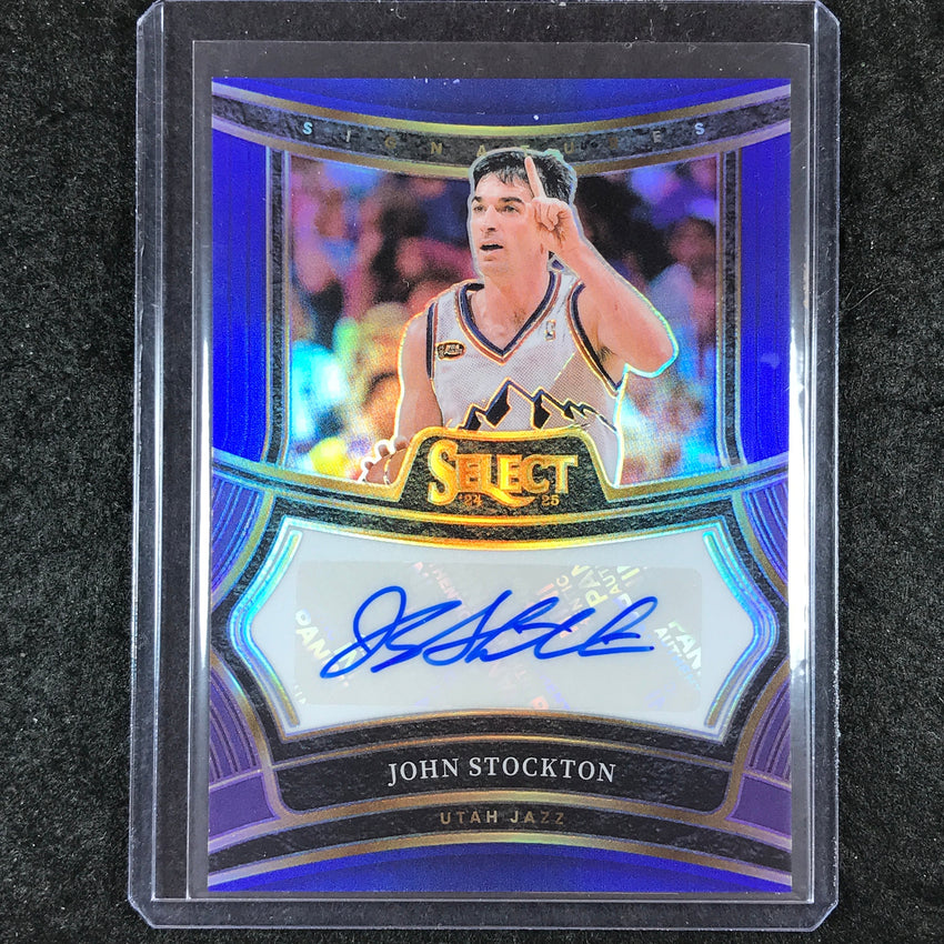 2024-25 Select JOHN STOCKTON Signatures Auto Blue 33/49