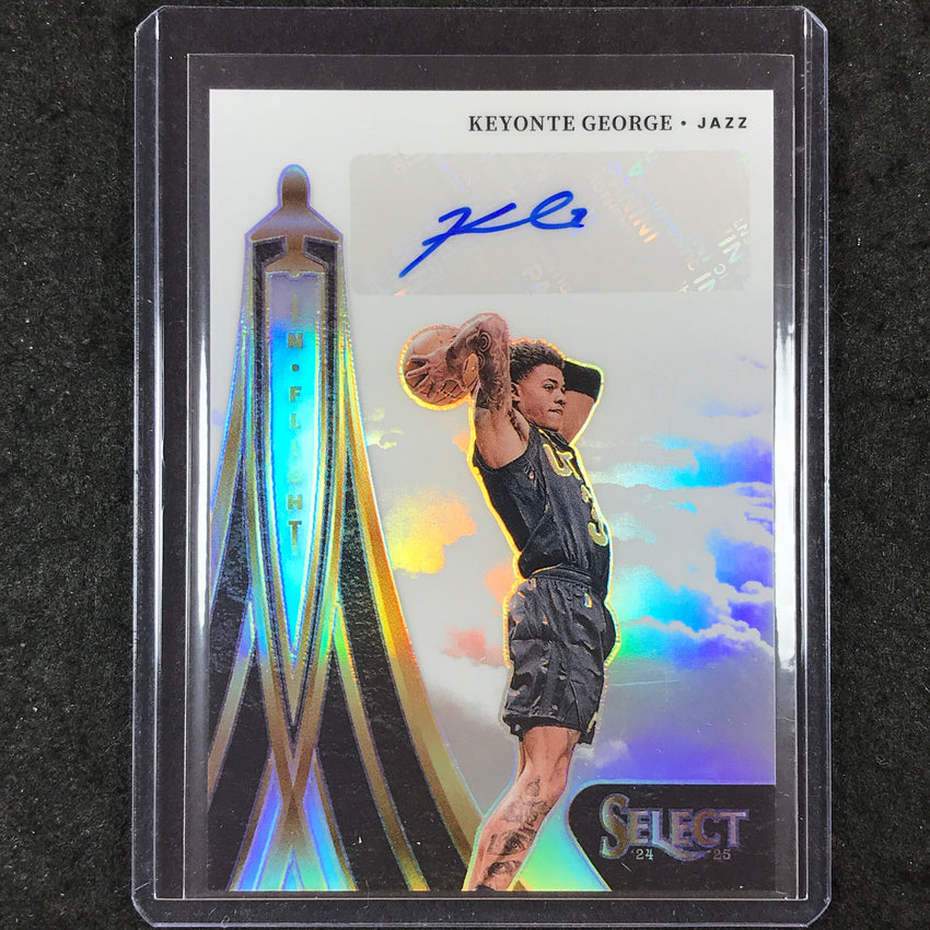 2024-25 Select KEYONTE GEORGE In Flight Signatures Auto Silver 242/249