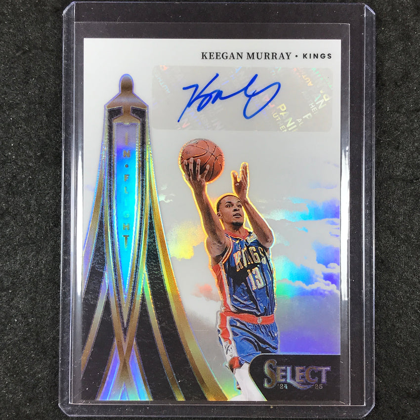 2024-25 Select KEEGAN MURRAY In Flight Signatures Auto Silver 121/249