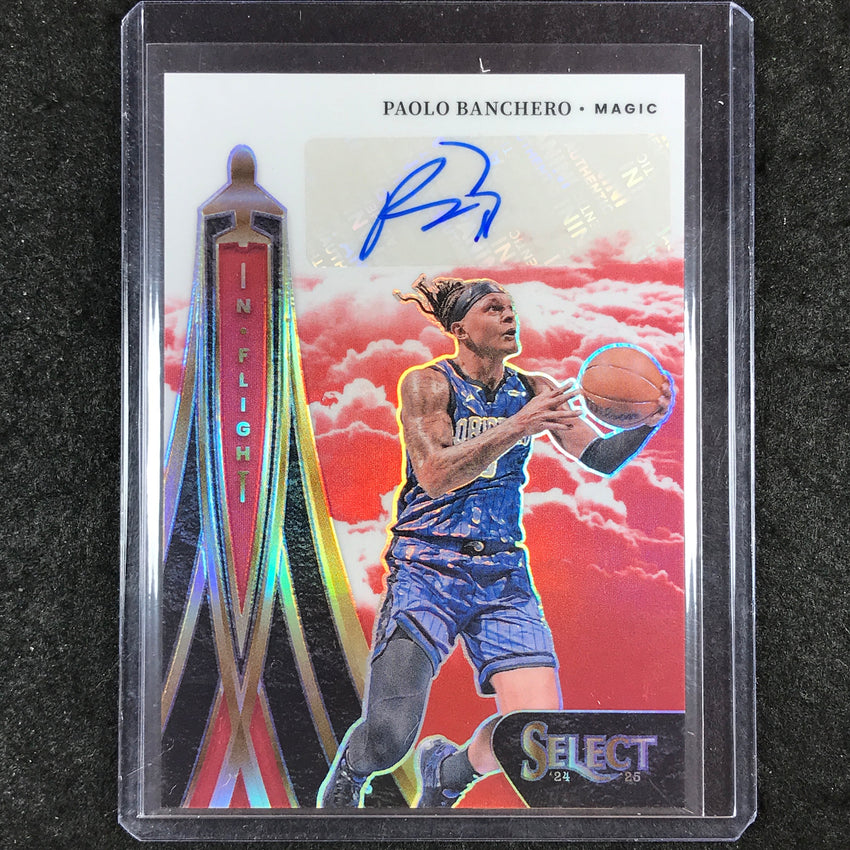 2024-25 Select PAOLO BANCHERO In Flight Signatures Auto Red 39/99