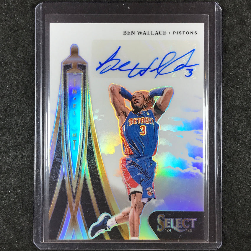 2024-25 Select BEN WALLACE In Flight Signatures Auto Silver 63/99