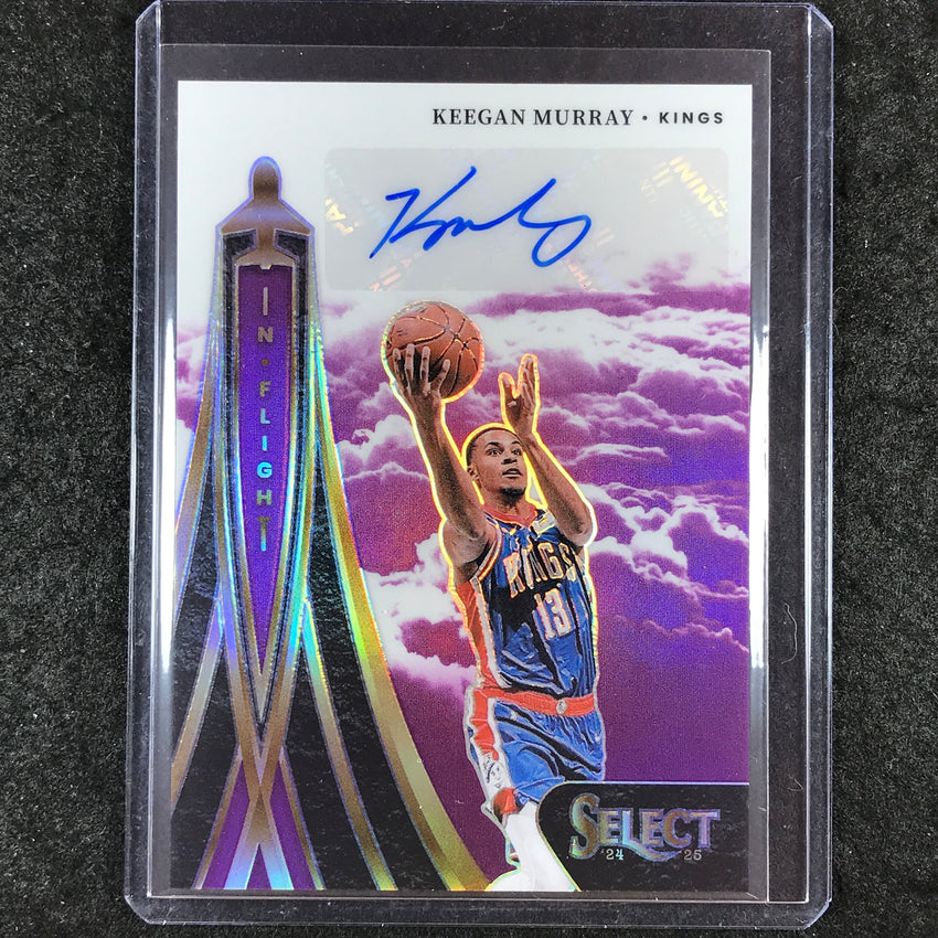 2024-25 Select KEEGAN MURRAY In Flight Signatures Auto Purple 50/75