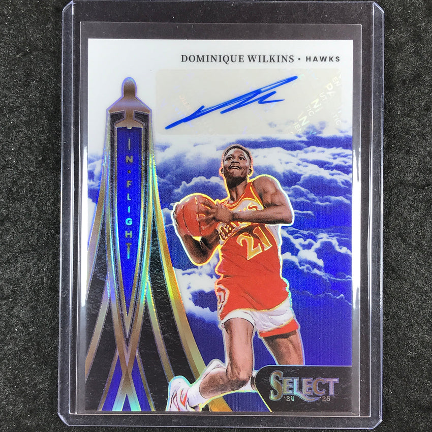 2024-25 Select DOMINIQUE WILKINS In Flight Signatures Auto Blue 21/49