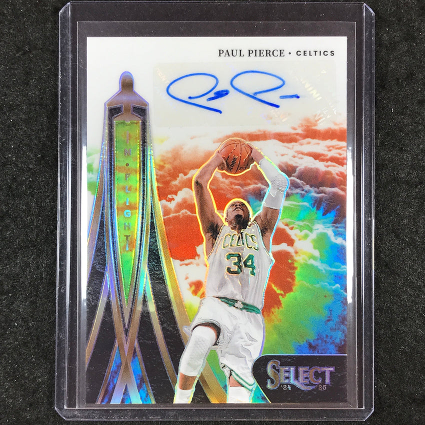 2024-25 Select PAUL PIERCE In Flight Signatures Auto Tie-Dye 10/25