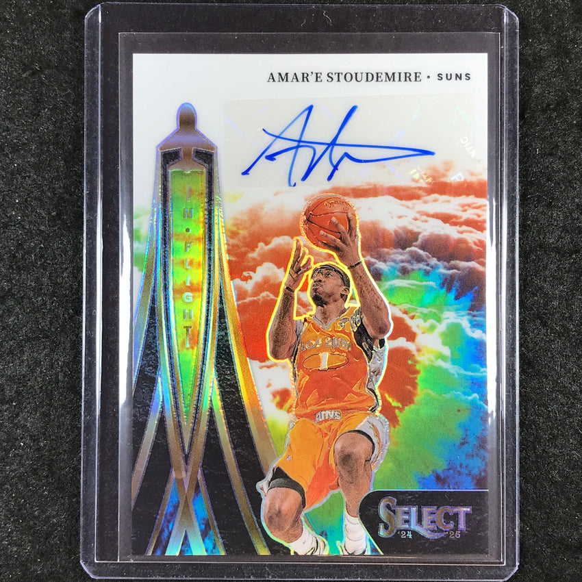 2024-25 Select AMAR'E STOUDEMIRE In Flight Signatures Auto Tie-Dye 16/25