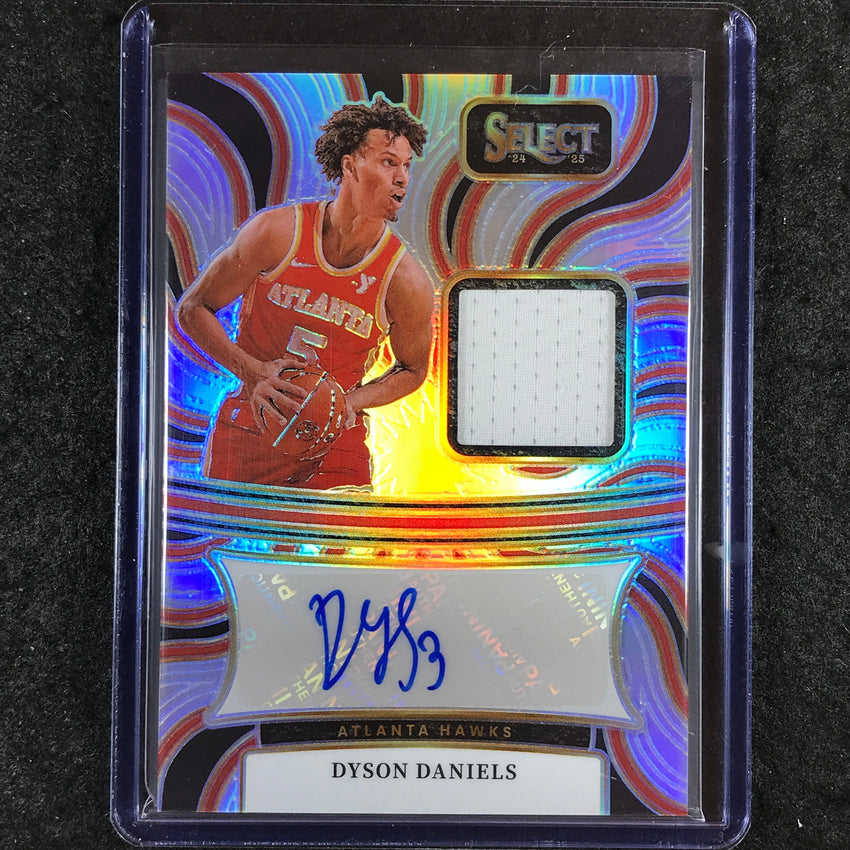 2024-25 Select DYSON DANIELS Autographed Memorabilia Jersey Silver 127/199