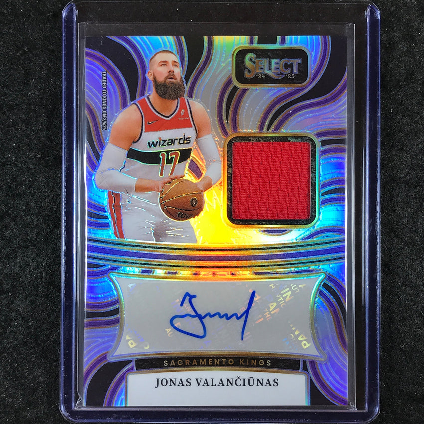 2024-25 Select JONAS VALANCIUNAS Autographed Memorabilia Jersey Silver 50/125