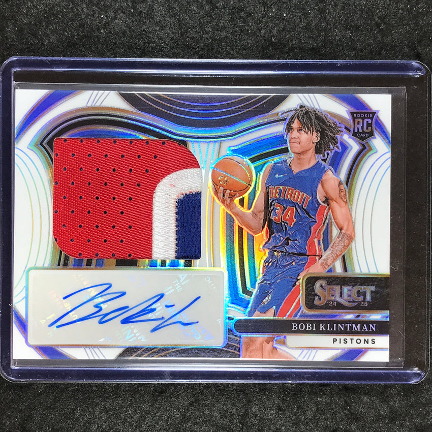 2024-25 Select BOBI KLINTMAN Jumbo Rookie Swatches Patch Auto White 31/49