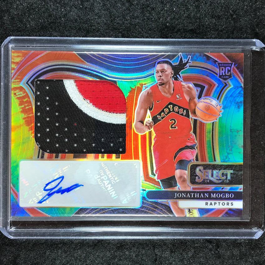 2024-25 Select JONATHAN MOGBO Jumbo Rookie Swatches Patch Auto Tie-Dye 21/25