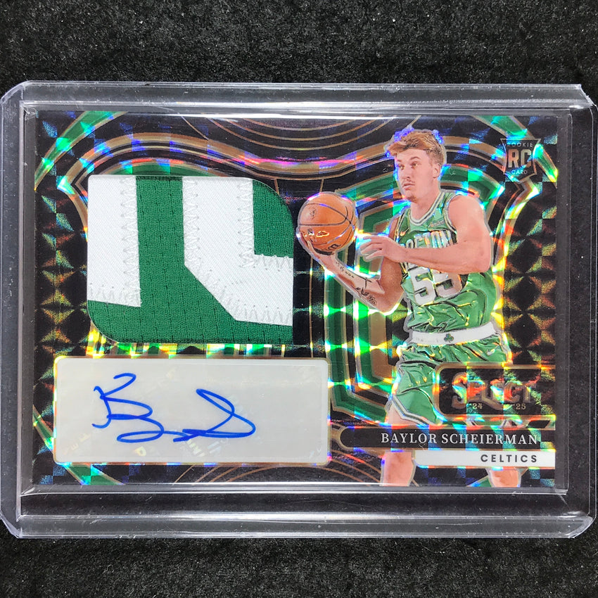 2024-25 Select BAYLOR SCHEIERMAN Jumbo Rookie Swatches Patch Auto Black 1/1