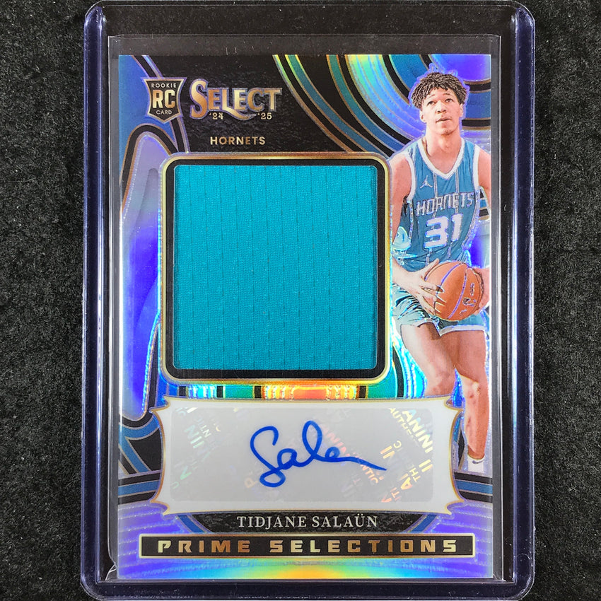 2024-25 Select TIDJANE SALAUN Prime Selections Rookie Jersey Auto Silver 49/99