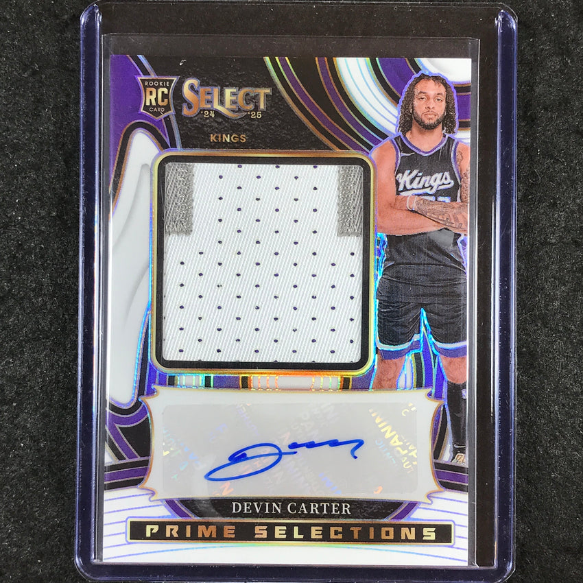2024-25 Select DEVIN CARTER Prime Selections Rookie Patch Auto White 1/49