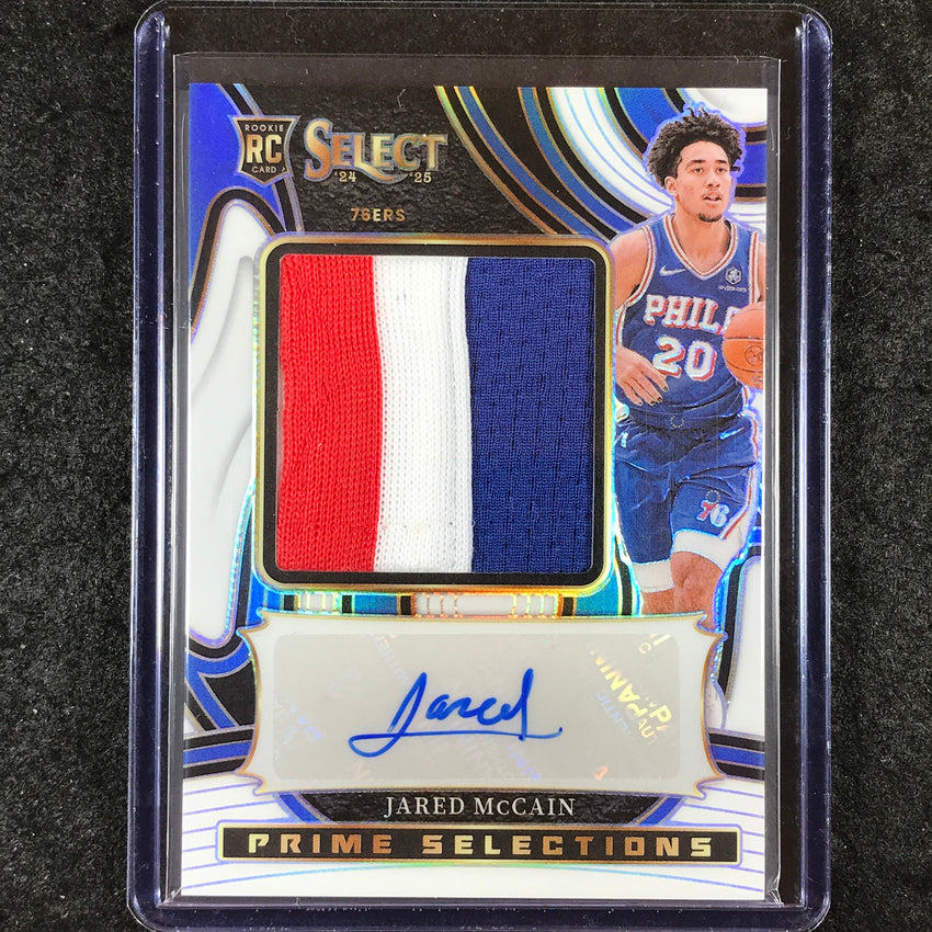2024-25 Select JARED MCCAIN Prime Selections Rookie Patch Auto White 1/49