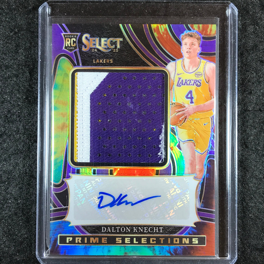 2024-25 Select DALTON KNECHT Prime Selections Rookie Patch Auto Tie-Dye 12/25