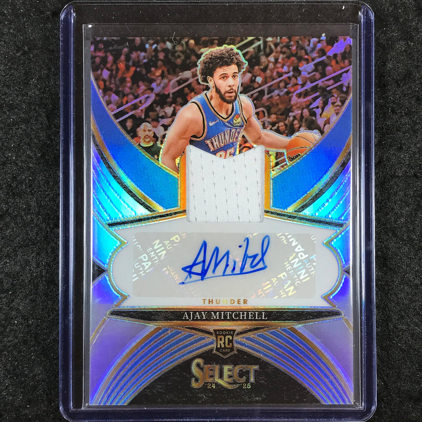 2024-25 Select AJAY MITCHELL Rookie Jersey Auto Silver 33/199