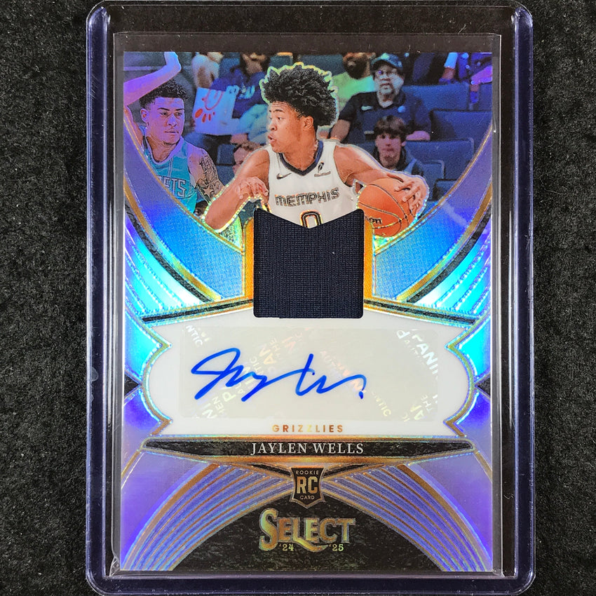 2024-25 Select JAYLEN WELLS Rookie Jersey Auto Silver 171/199