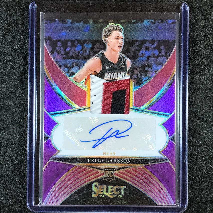 2024-25 Select PELLE LARSSON Rookie Patch Auto Purple 41/99
