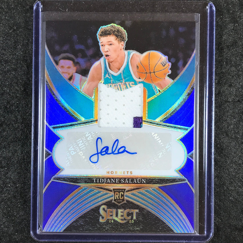 2024-25 Select TIDJANE SALAUN Rookie Patch Auto Blue 30/49