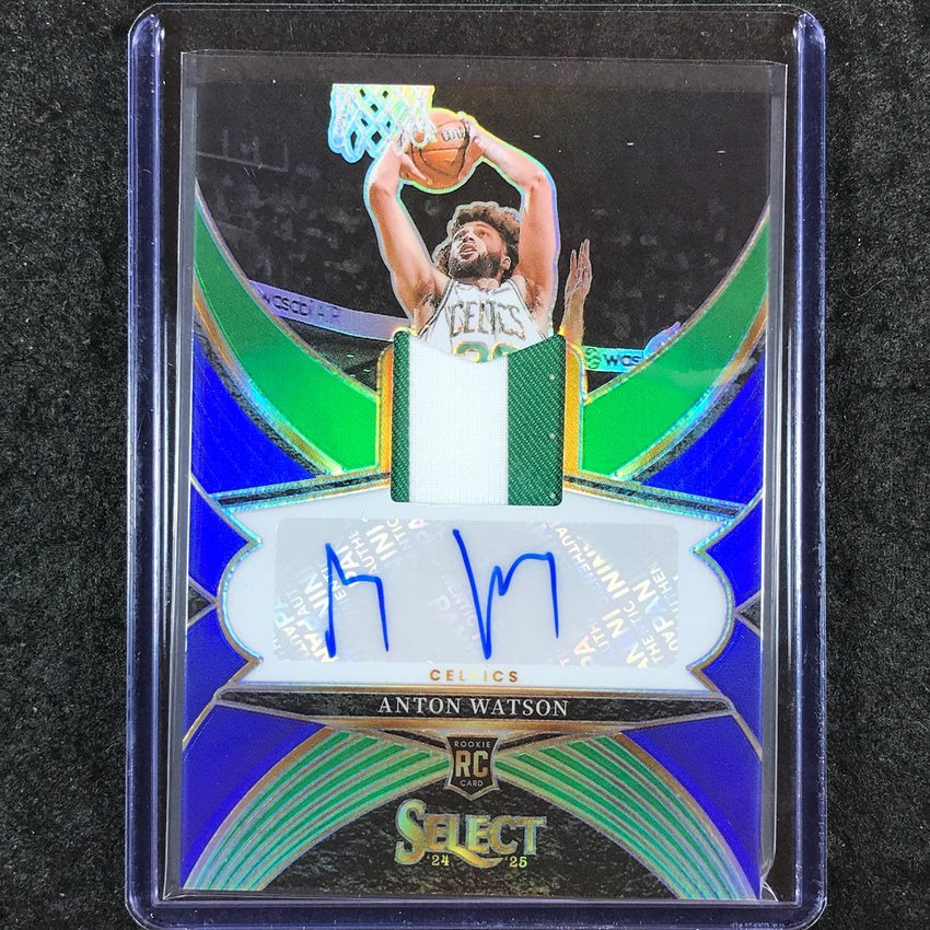 2024-25 Select ANTON WATSON Rookie Patch Auto Blue 18/49