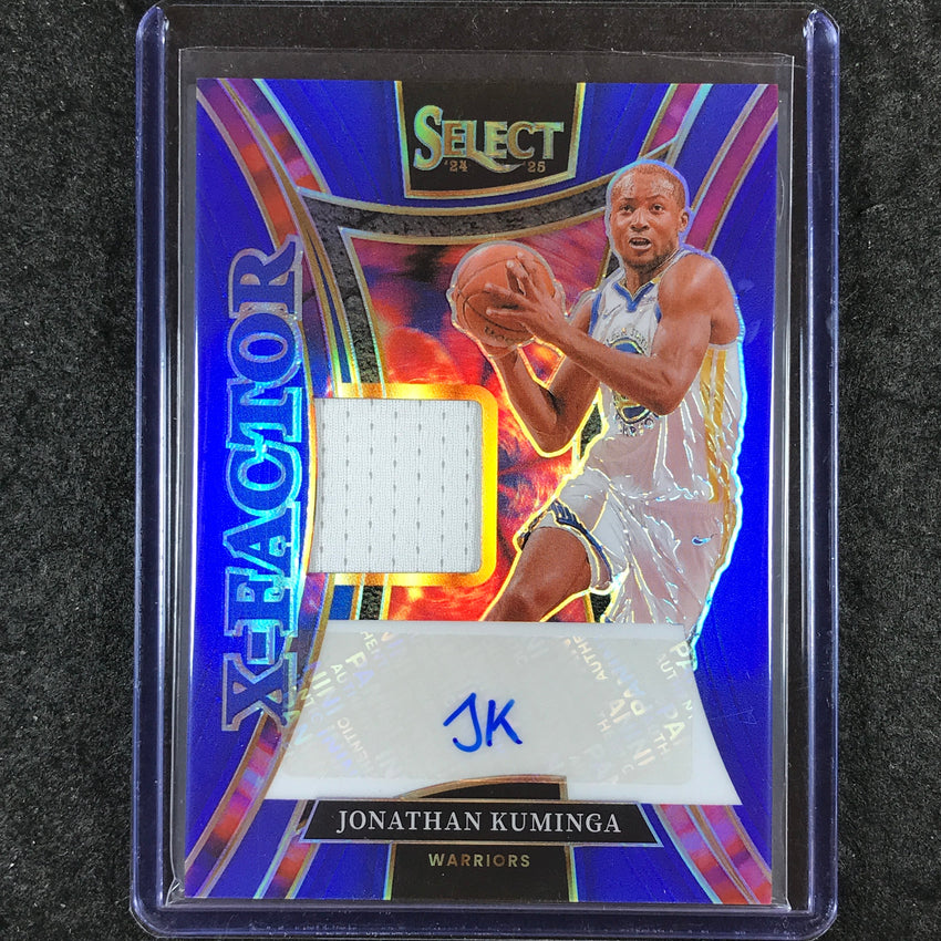 2024-25 Select JONATHAN KUMINGA X-Factor Memorabilia Jersey Auto Blue 4/49