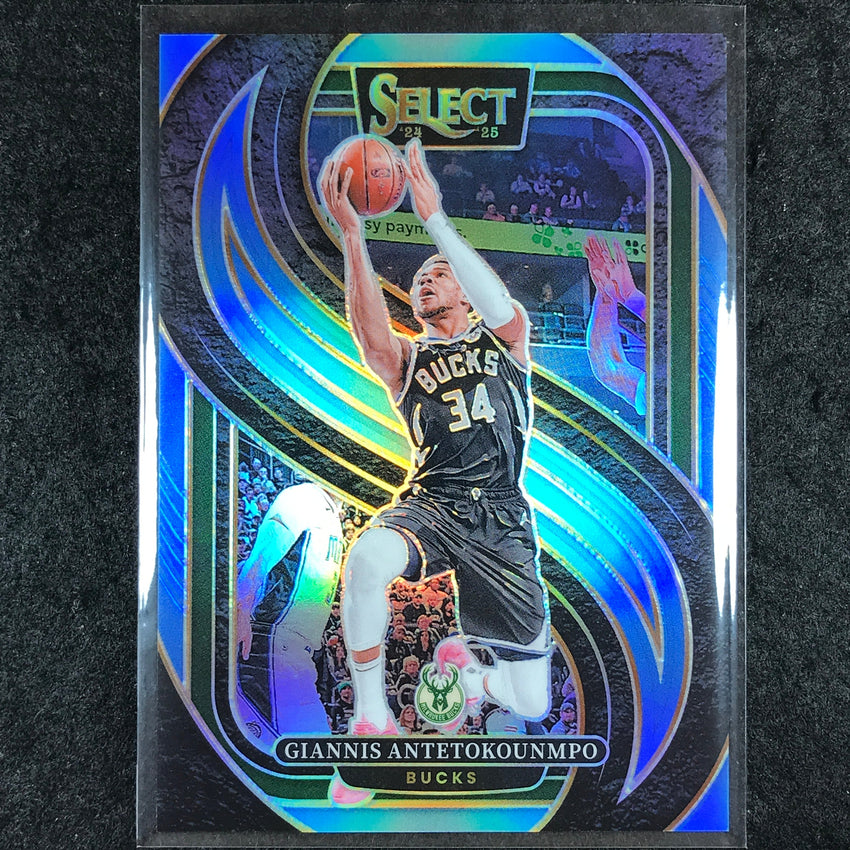 2024-25 Select GIANNIS ANTETOKOUNMPO Premier Level Light Blue /299 #137