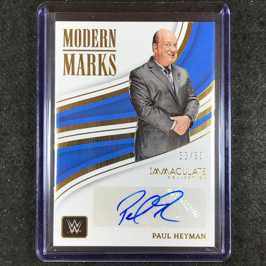2023 Immaculate WWE PAUL HEYMAN Modern Marks Auto 33/99