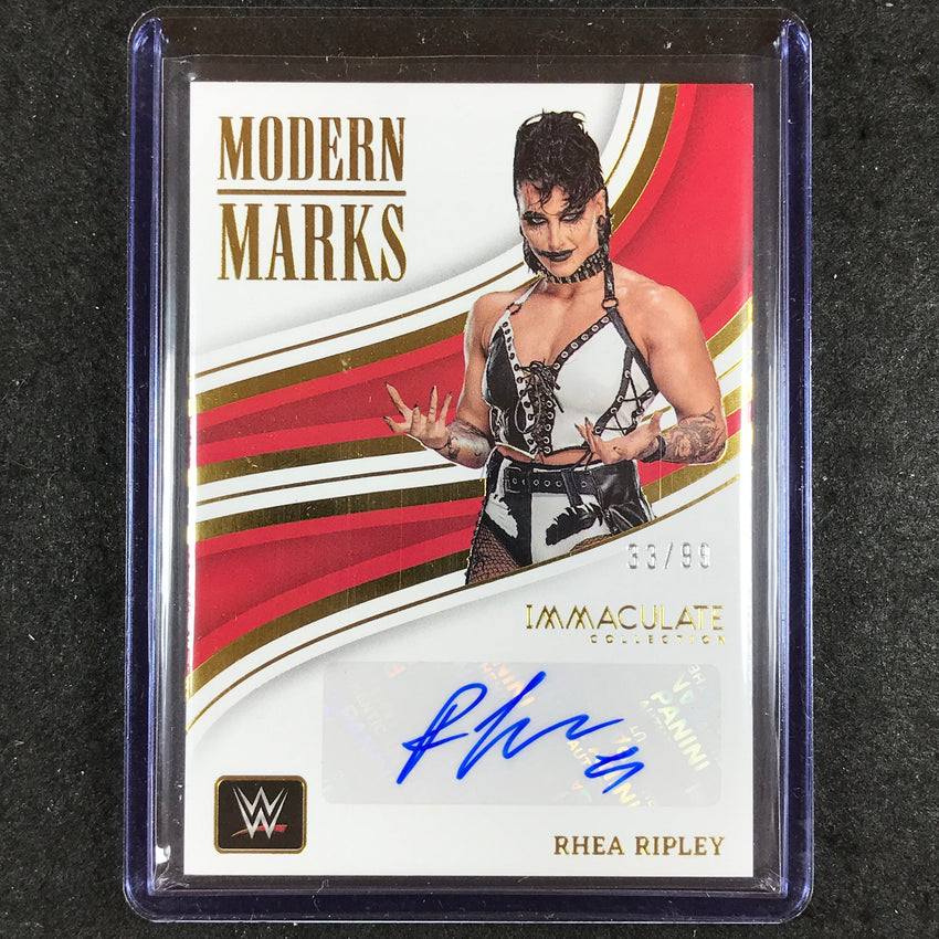2023 Immaculate WWE RHEA RIPLEY Modern Marks Auto 33/99