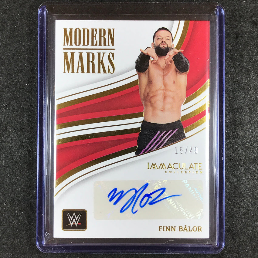 2023 Immaculate WWE FINN BALOR Modern Marks Auto 15/49