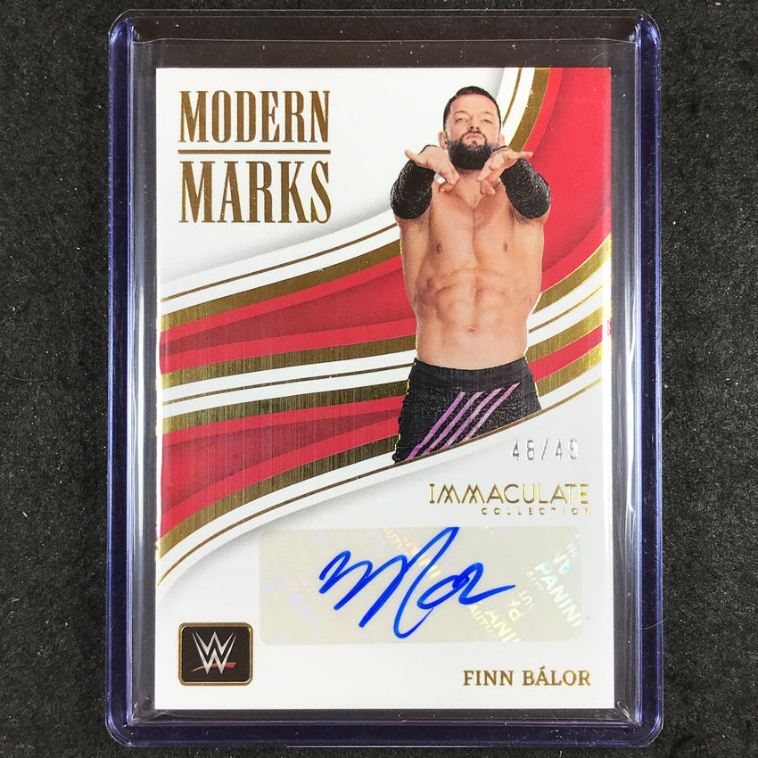 2023 Immaculate WWE FINN BALOR Modern Marks Auto 48/49