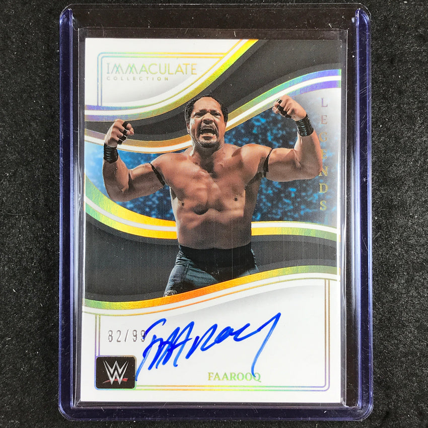 2023 Immaculate WWE FAAROOQ Immaculate Legends Auto 82/99