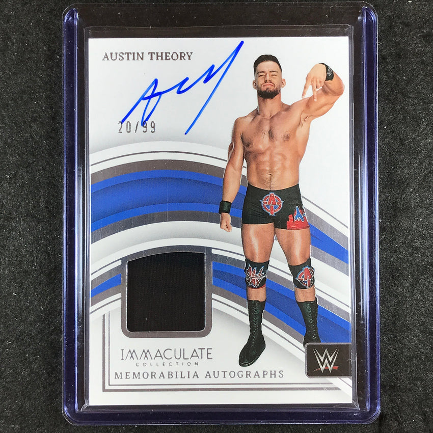 2023 Immaculate WWE AUSTIN THEORY Memorabilia Auto Base 20/99