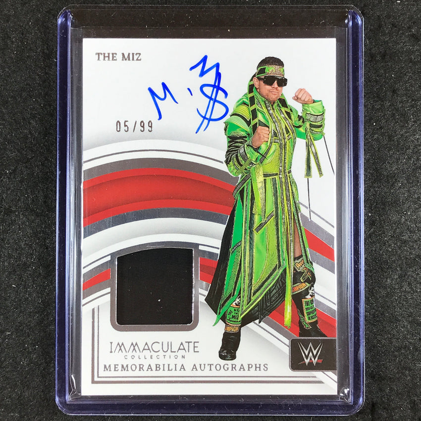 2023 Immaculate WWE THE MIZ Memorabilia Auto Base 5/99