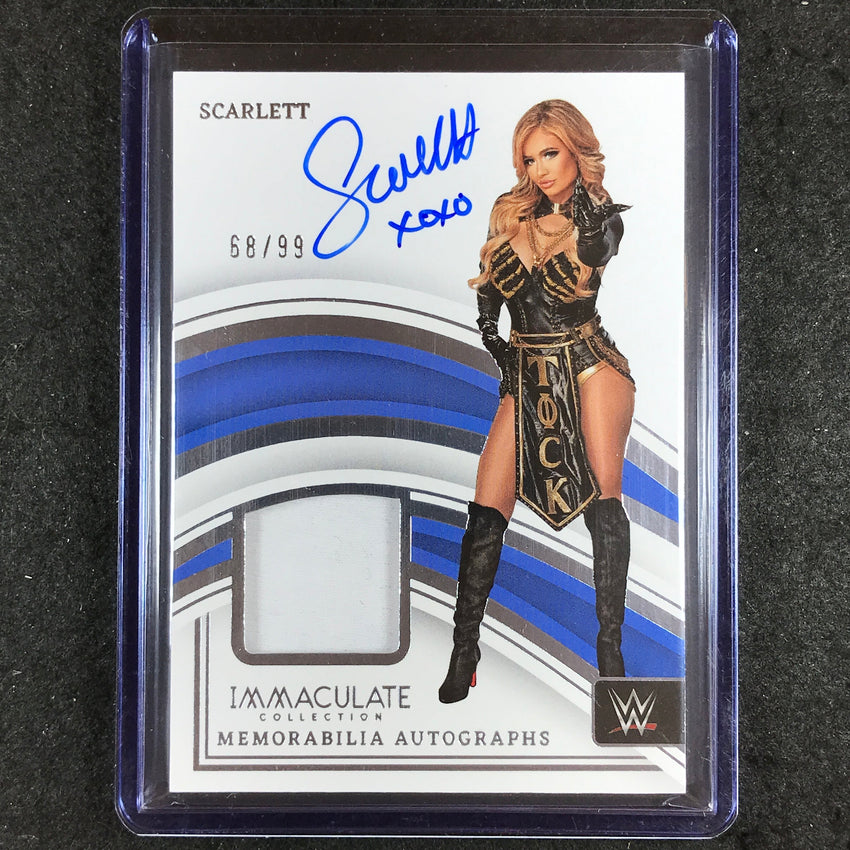 2023 Immaculate WWE SCARLETT Memorabilia Auto Base 68/99