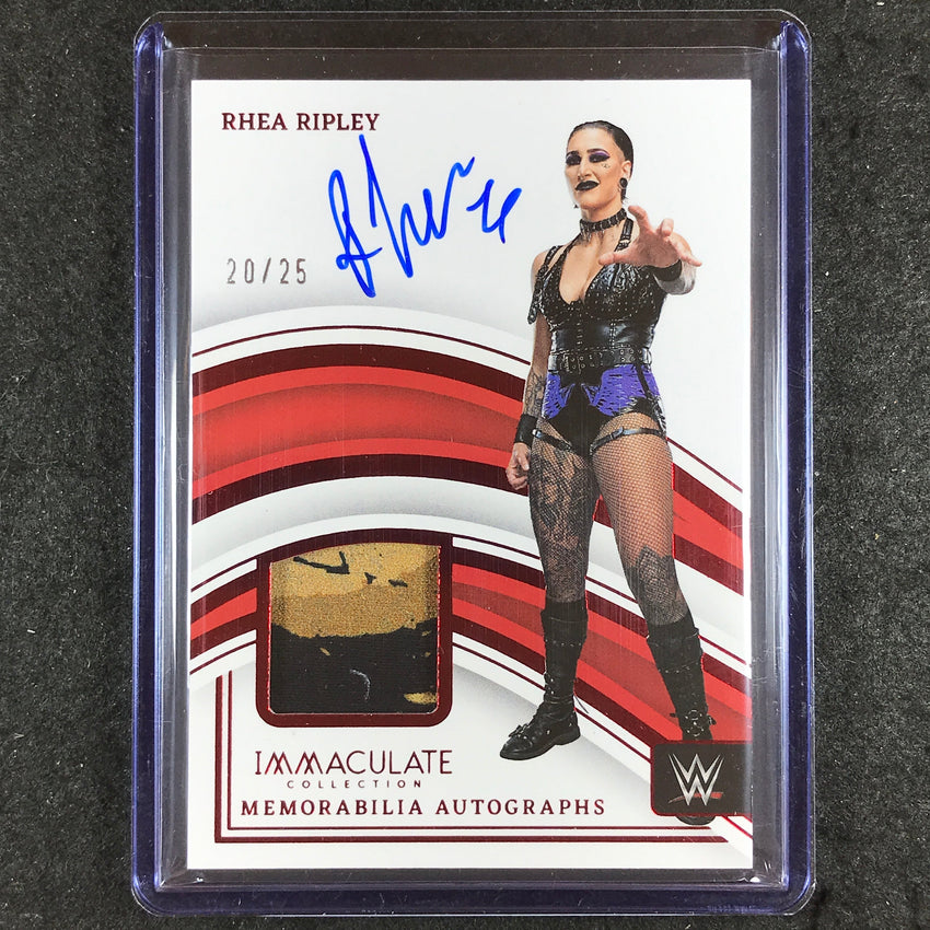 2023 Immaculate WWE RHEA RIPLEY Memorabilia Auto Red 20/25