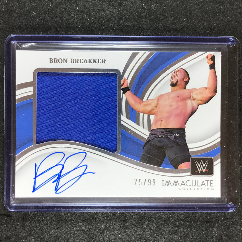 2023 Immaculate WWE BRON BREAKKER Premium Memorabilia Auto Base 75/99