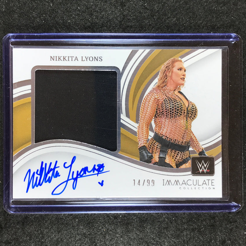 2023 Immaculate WWE NIKKITA LYONS Premium Memorabilia Auto Base 14/99