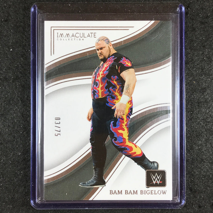 2023 Immaculate WWE BAM BAM BIGELOW Base 3/75 #69