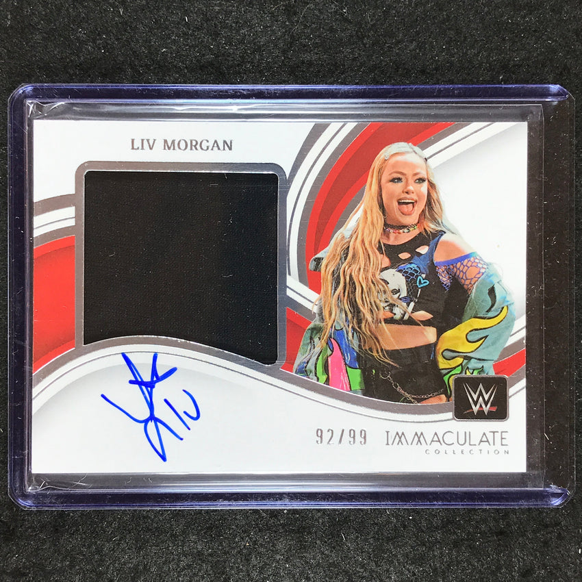 2023 Immaculate WWE LIV MORGAN Premium Memorabilia Auto Base 92/99