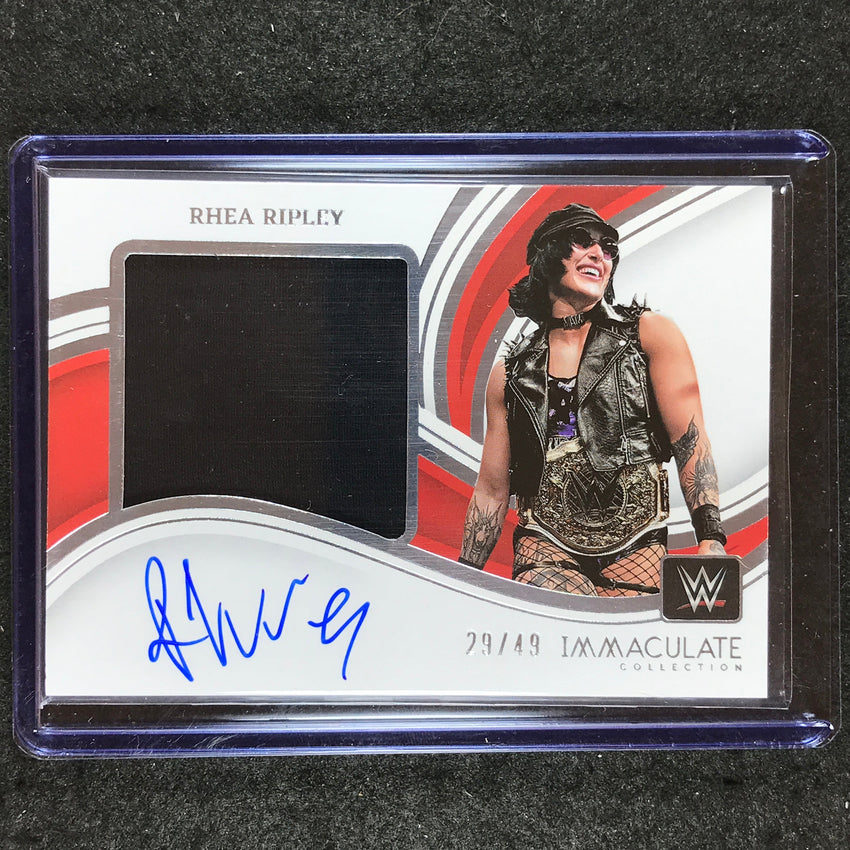 2023 Immaculate WWE RHEA RIPLEY Premium Memorabilia Auto Base 29/49