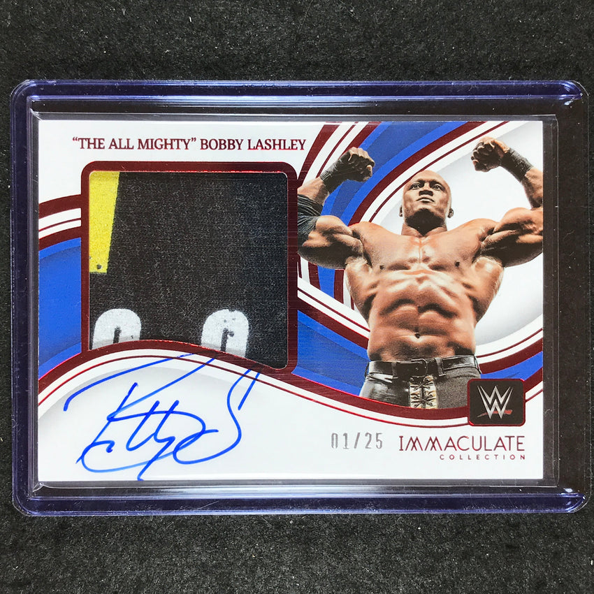 2023 Immaculate WWE BOBBY LASHLEY Premium Memorabilia Auto Red 1/25