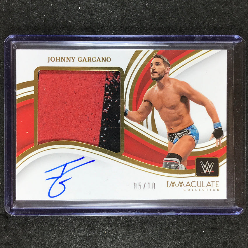 2023 Immaculate WWE JOHNNY GARGANO Premium Memorabilia Auto Gold 5/10