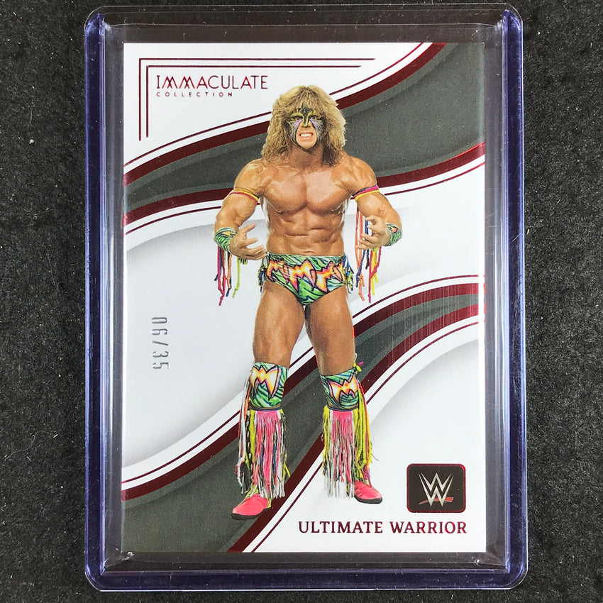 2023 Immaculate WWE ULTIMATE WARRIOR Base Red 6/35 #83