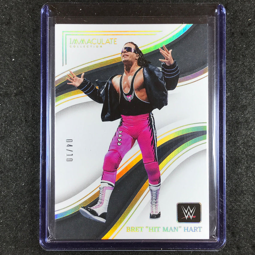 2023 Immaculate WWE BRET "HIT MAN" HART Base Gold 4/10