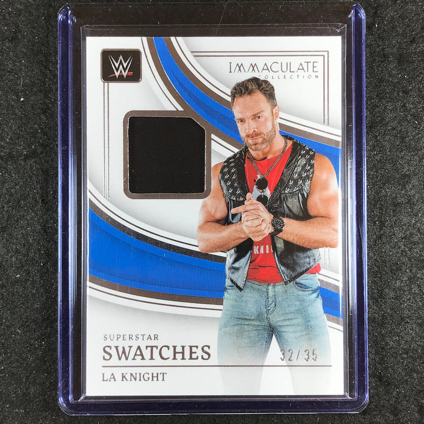 2023 Immaculate WWE LA KNIGHT Superstar Swatches Relic Base 32/35