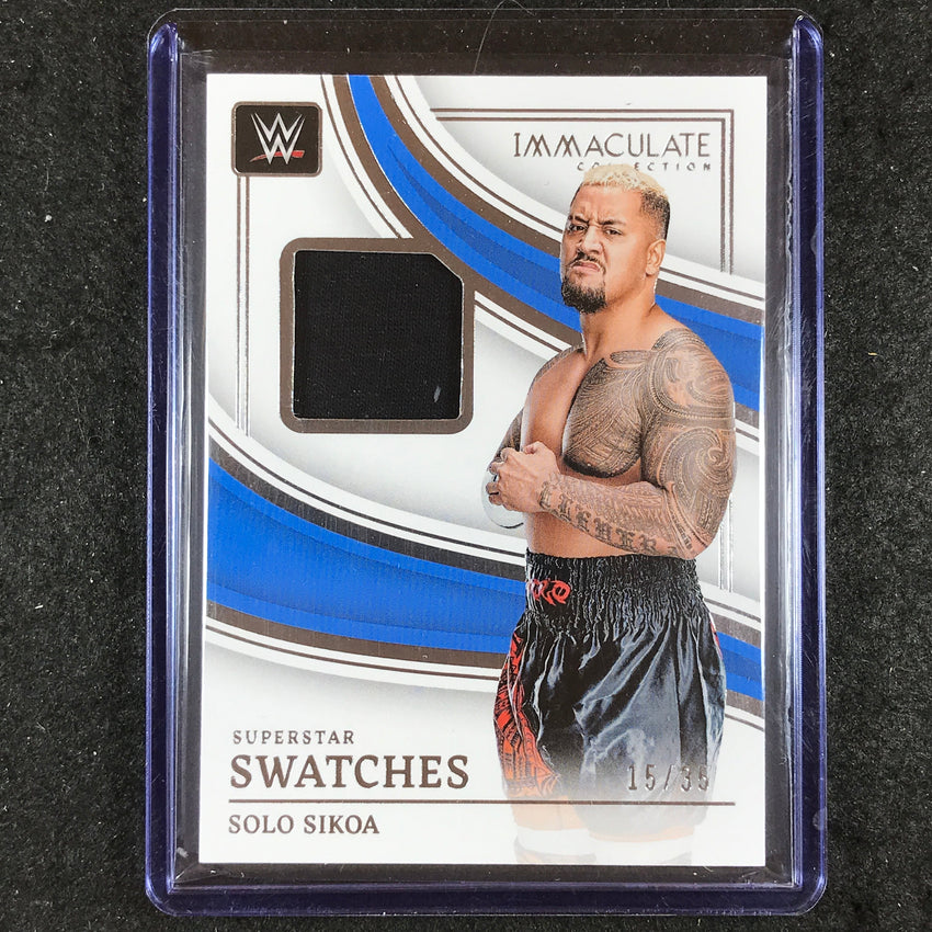 2023 Immaculate WWE SOLO SIKOA Superstar Swatches Relic Base 15/35