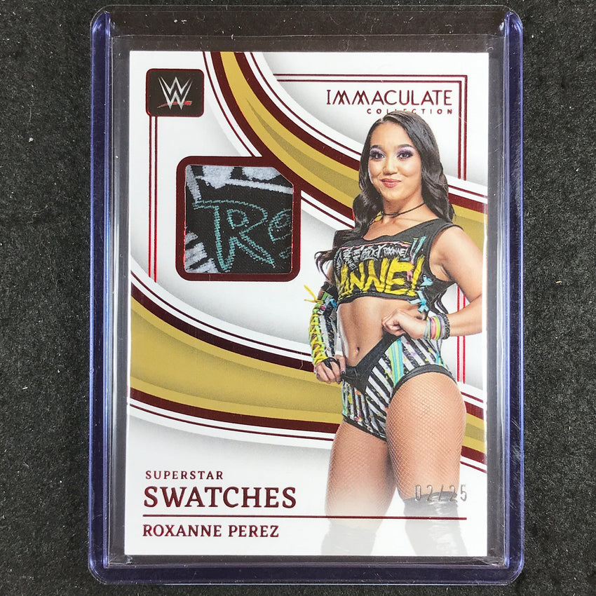 2023 Immaculate WWE ROXANNE PEREZ Superstar Swatches Relic Red 2/25