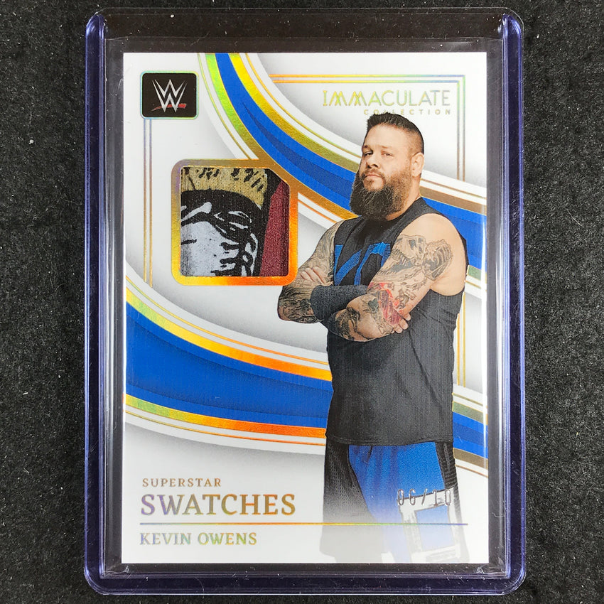 2023 Immaculate WWE KEVIN OWENS Superstar Swatches Relic Gold 6/10