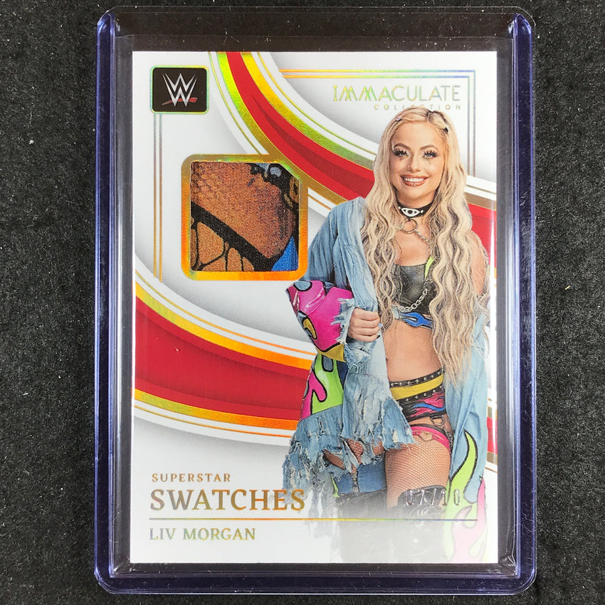 2023 Immaculate WWE LIV MORGAN Superstar Swatches Relic Gold 7/10